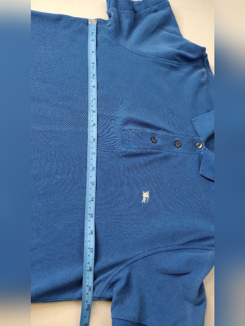 Burberry Blue Slim Fit Short Sleeve Polo Shirt Sz M - Picture 11 of 16